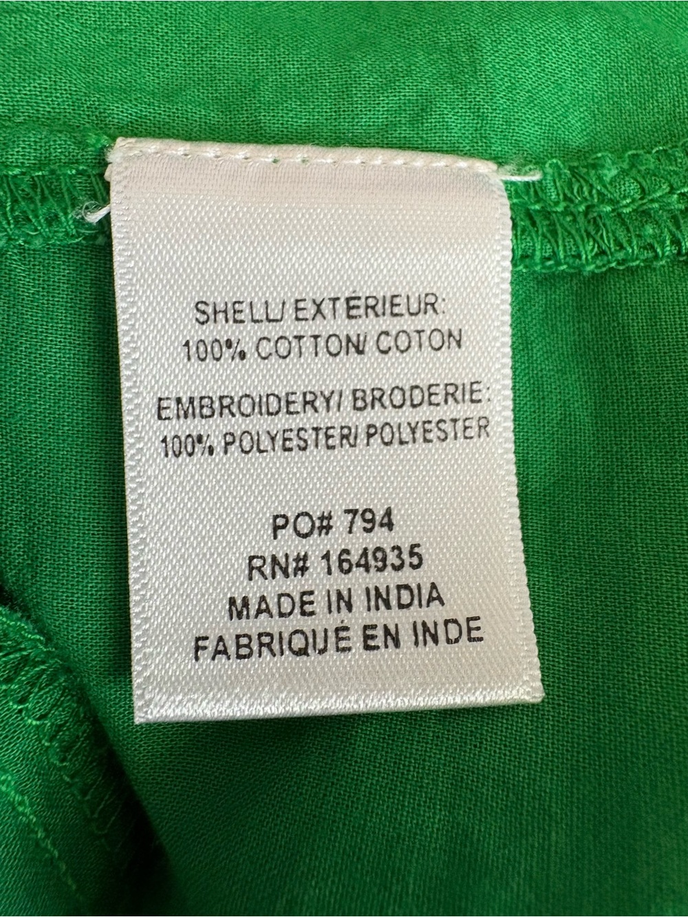 Frances Valentine Green Embroidered Tunic Shift Dress Size 1X - Picture 9 of 12